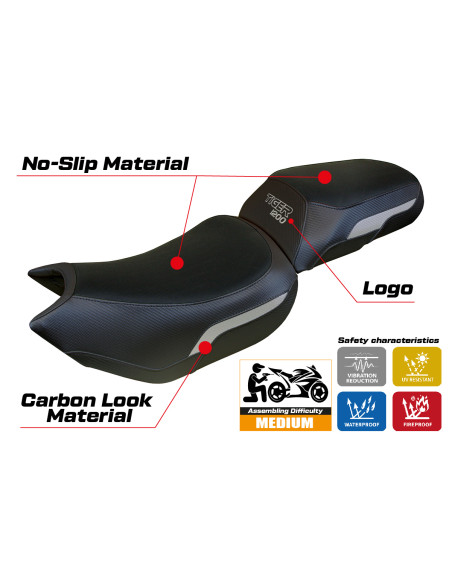 Housse de selle compatible - Triumph Tiger 1200 2022-2025 - mod Wales