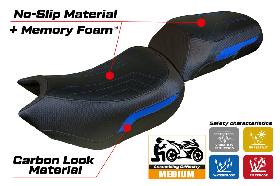 Sitzbezug kompatibel - Triumph Tiger 1200 2022-2026 - mod Wales Comfort System