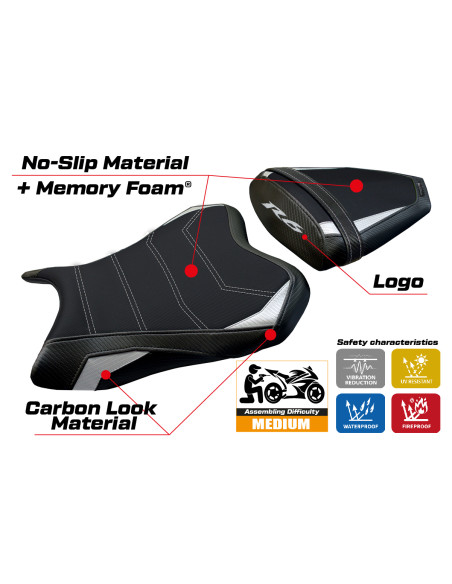 Sitzbezug kompatibel - Yamaha R6 2006 - 2007 - mod Aichi Comfort System