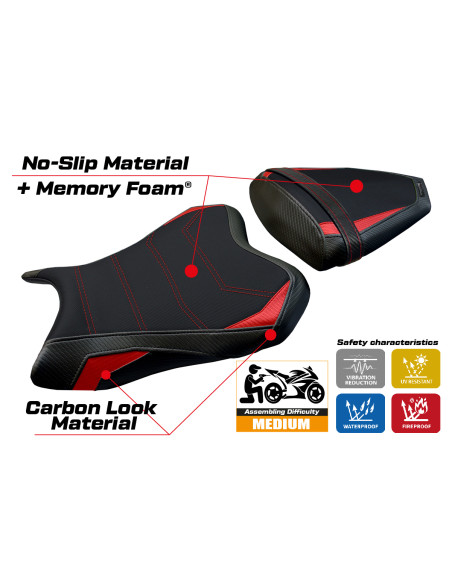 Rivestimento sella compatibile - Yamaha R6 2006 - 2007 - mod Aichi Comfort System