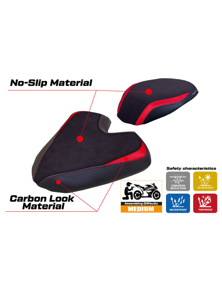 Housse de selle compatible - MV Agusta Brutale 1000 RS 2021-2025 - mod Ankara Velvet