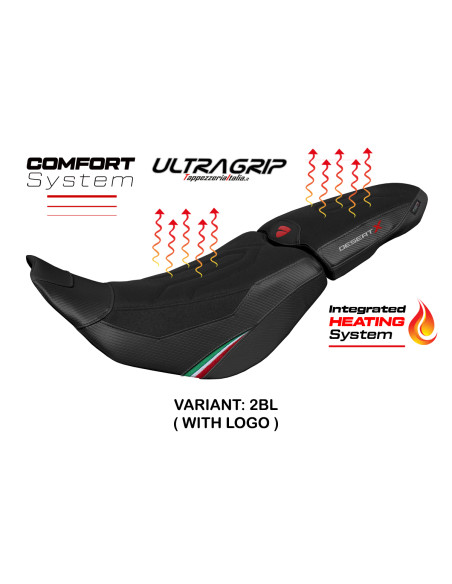 Seat cover compatible - Ducati Desert-X 2022-2025 - heating Comfort System