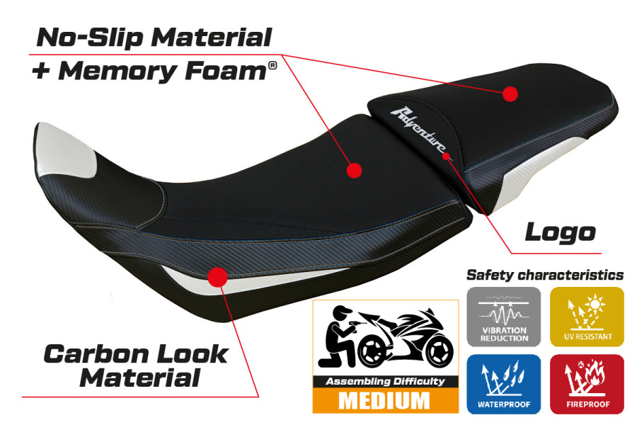 Funda de asiento compatible - Honda Africa Twin 1100 Adventure Sport 2020-2026 - heating Comfort System