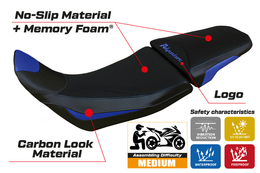 Funda de asiento compatible - Honda Africa Twin 1100 Adventure Sport 2020-2026 - heating Comfort System