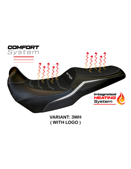 Housse de selle compatible - Kawasaki Versys 1000 2019 - 2024 - heating Comfort System
