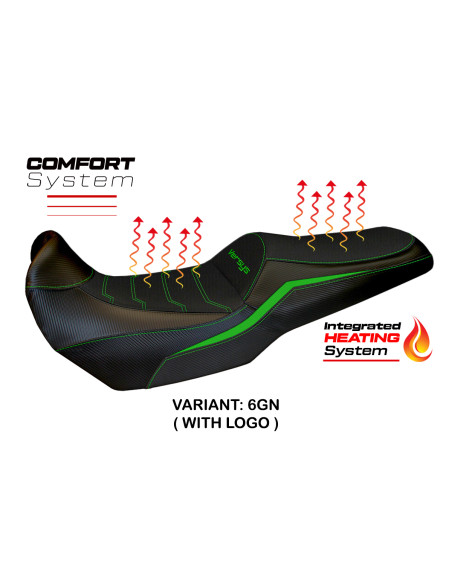Seat cover compatible - Kawasaki Versys 1000 2019 - 2024 - heating Comfort System