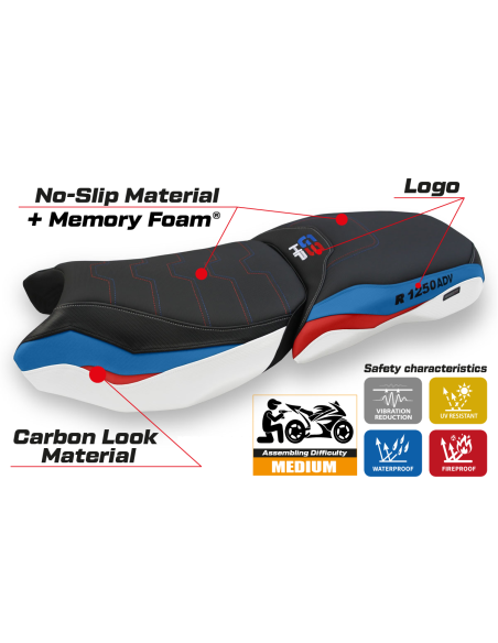 Sitzbezug kompatibel - BMW R 1250 GS Adventure 2019 - 2024 - heating Comfort System