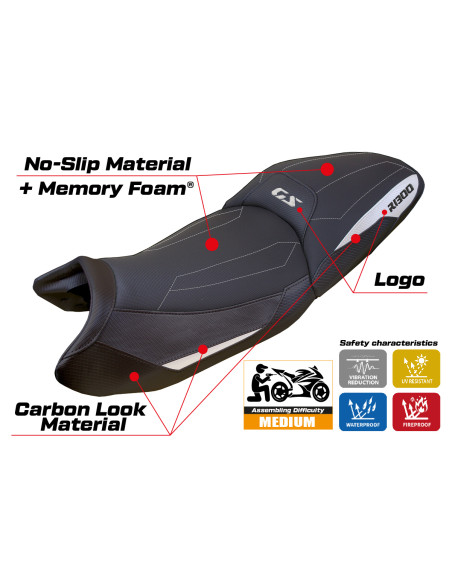 Funda de asiento compatible - BMW R 1300 GS Touring 2023-2025 - heating Comfort System