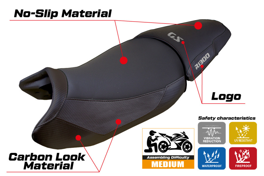 Rivestimento sella compatibile - BMW R 1300 GS  2023-2026 - mod Koln