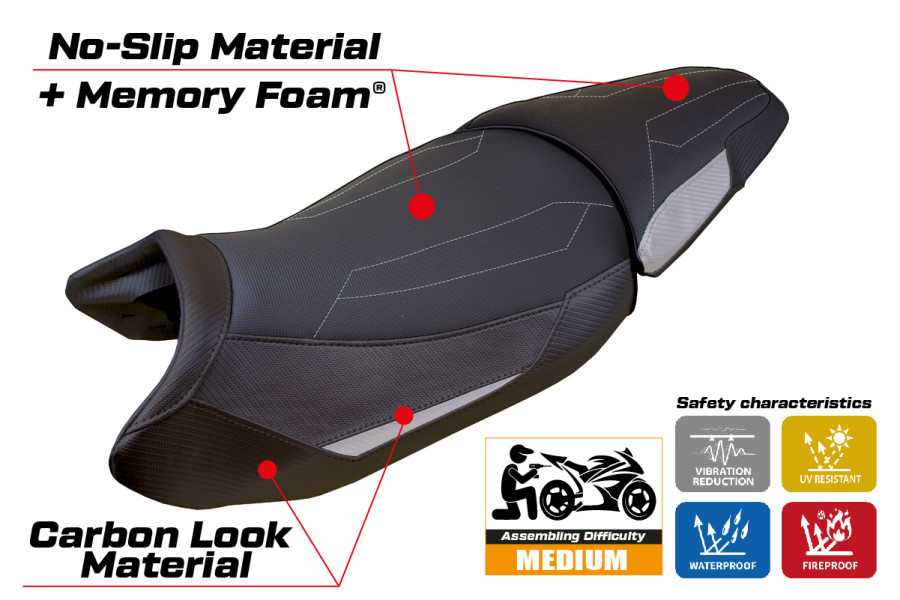 Seat cover compatible - BMW R 1300 GS 2023-2026 - mod Koln Comfort System