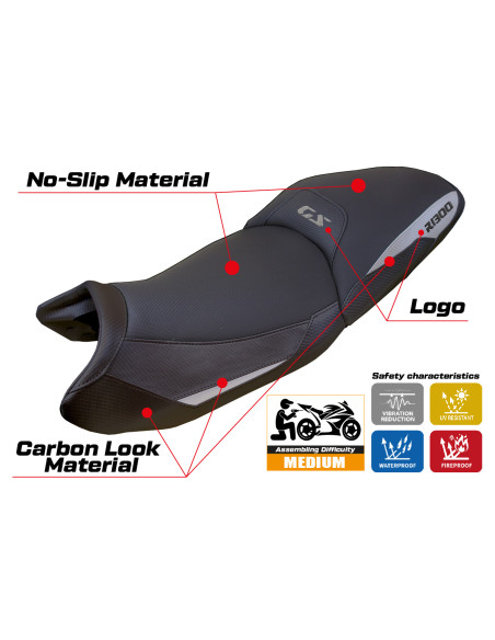 Funda de asiento compatible - BMW R 1300 GS Touring 2023-2025 - mod Ahus