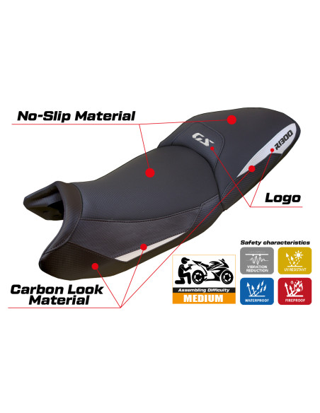 Funda de asiento compatible - BMW R 1300 GS Touring 2023-2025 - mod Ahus