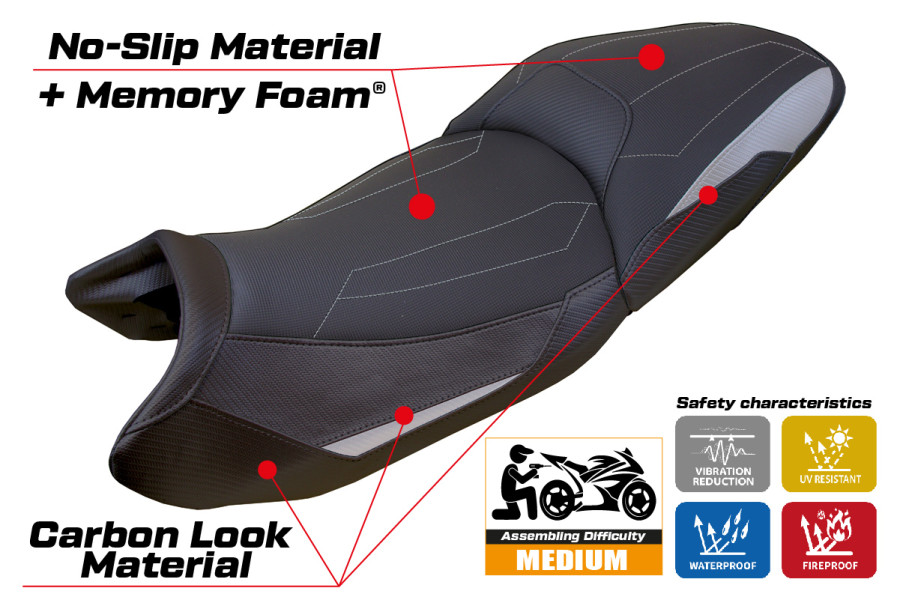 Sitzbezug kompatibel - BMW R 1300 GS Touring 2023-2026 - mod Ahus Comfort System