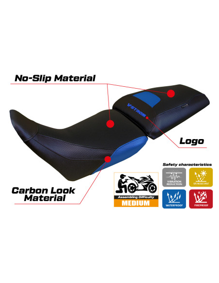 Housse de selle compatible - Suzuki V-Strom 1050 2020-2025 - mod Surat