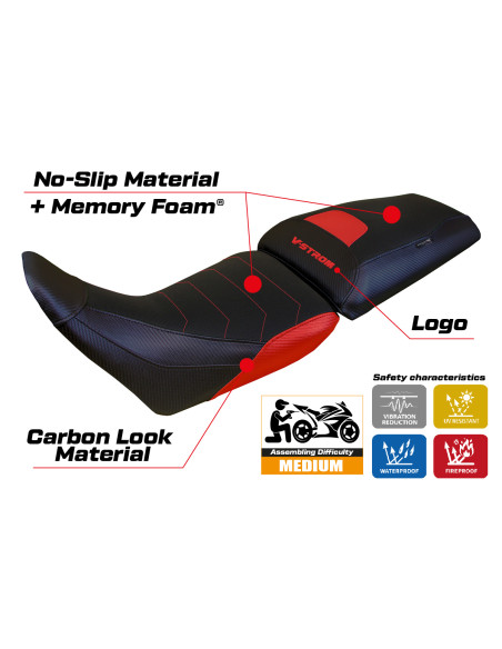 Sitzbezug kompatibel - Suzuki V-Strom 1050 2020-2025 - mod Surat Comfort System