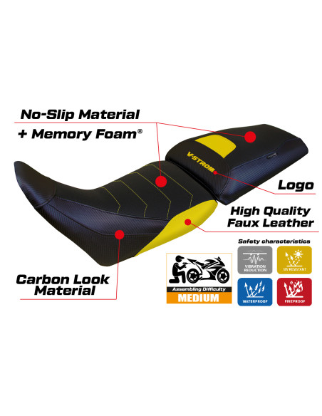 Sitzbezug kompatibel - Suzuki V-Strom 1050 2020-2025 - mod Surat Comfort System