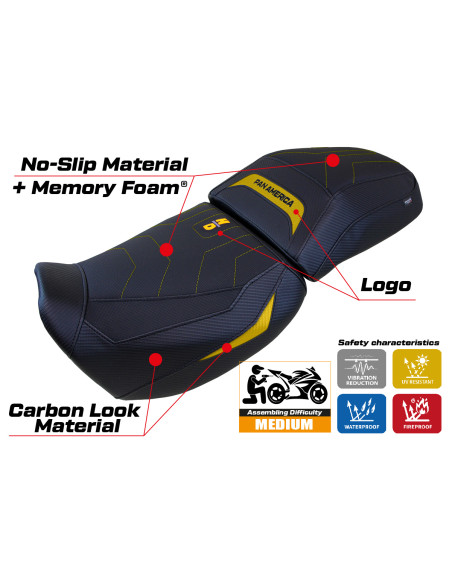 Funda de asiento compatible - Harley Davidson Pan America 2021-2025 - heating Comfort System