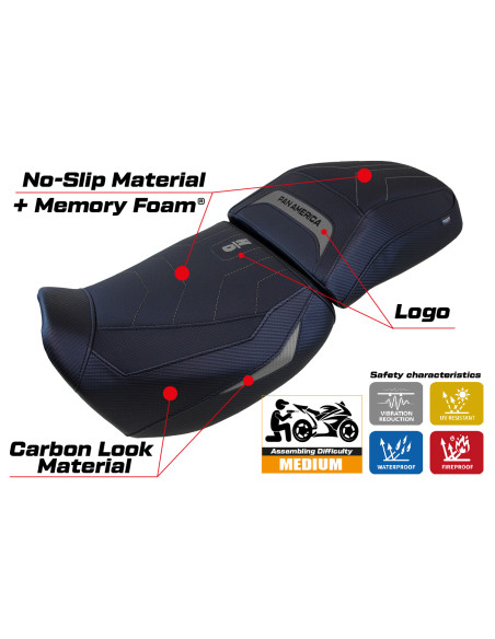Housse de selle compatible - Harley Davidson Pan America 2021-2025 - heating Comfort System