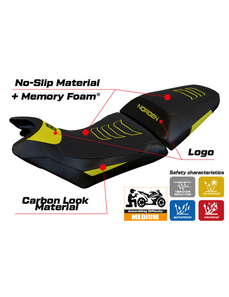 Seat cover compatible - Husqvarna Norden 901 2022-2025 - heating Comfort System