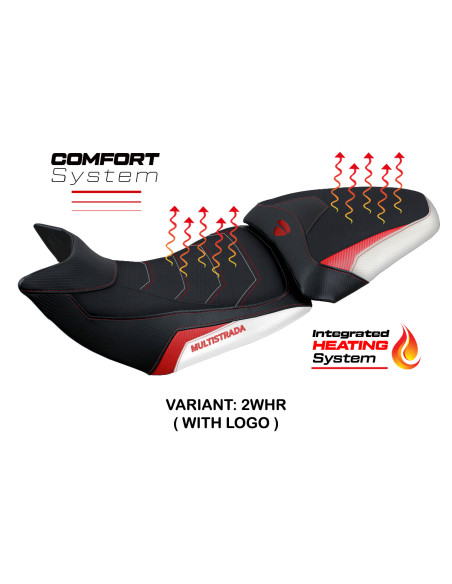 Seat cover compatible - Ducati Multistrada 1200-1260 2015 - 2020 - mod Heating Comfort System