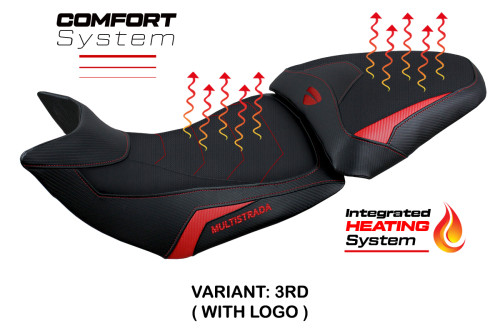 Seat cover compatible - Ducati Multistrada 1200-1260 2015 - 2020 - mod Heating Comfort System 2