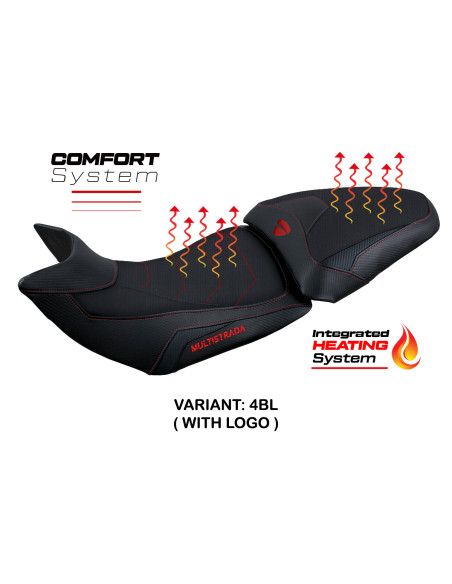 Rivestimento sella compatibile - Ducati Multistrada 1200-1260 2015 - 2020 - mod Heating Comfort System