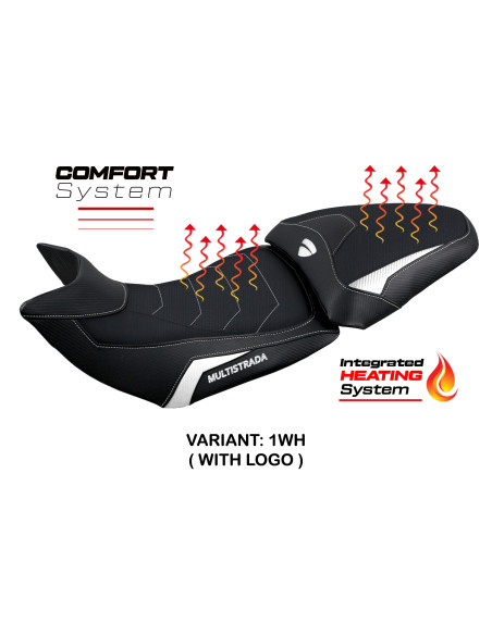 Housse de selle compatible - Ducati Multistrada 1200-1260 2015 - 2020 - mod Heating Comfort System