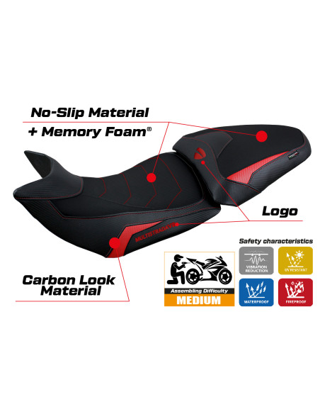 Sitzbezug kompatibel - Ducati Multistrada V2 2021 - 2024 - mod Heating Comfort System
