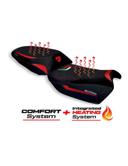 Housse de selle compatible - Ducati Multistrada V4 2021-2025 - mod Heating Comfort System