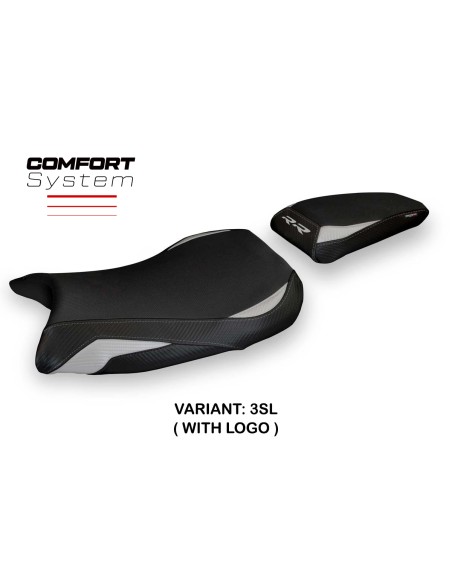 Housse de selle compatible BMW S 1000 RR (19-23) modèle Deruta 1 comfort system