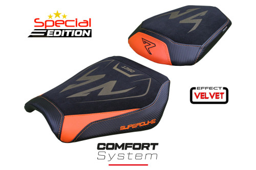 Funda de asiento compatible - KTM 1390 Super Duke R  2024 - 2025 - mod Kalix special Velvet Comfort System