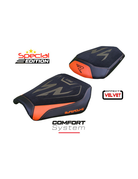 Rivestimento sella compatibile - KTM 1390 Super Duke R 2024 - 2025 - mod Kalix special Velvet Comfort System