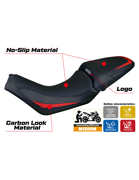 Seat cover compatible - Moto Guzzi V100 Mandello 2022-2025 - mod Misano