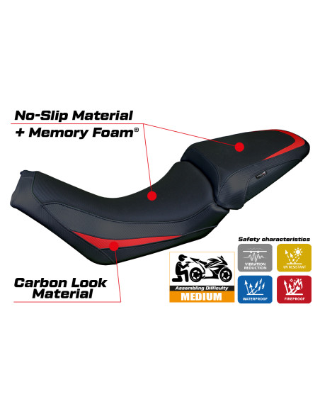 Rivestimento sella compatibile - Moto Guzzi V100 Mandello 2022-2025 - mod Misano Comfort System