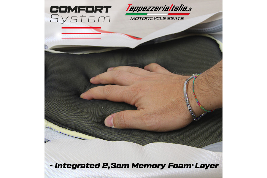 Seat cover compatible - Moto Guzzi V100 Mandello 2022-2026 - mod Misano Comfort System