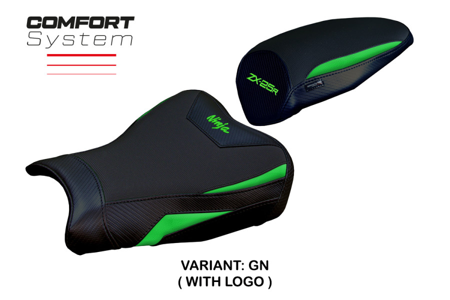 Funda de asiento compatible - Kawasaki Ninja ZX 25 R  2020-2026 - mod Hermes Comfort System