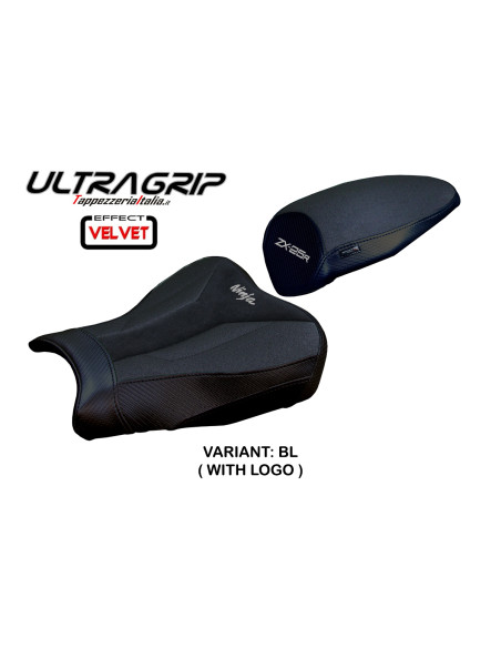 Housse de selle compatible - Kawasaki Ninja ZX 25 R  2020-2026 - mod Hermes Ultragrip Velvet