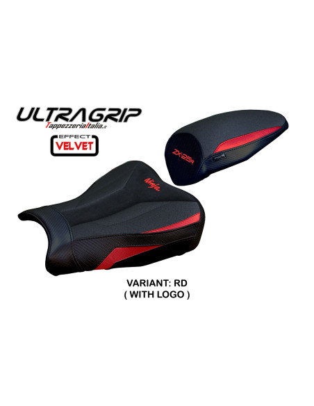 Housse de selle compatible - Kawasaki Ninja ZX 25 R  2020-2025 - mod Hermes Ultragrip Velvet