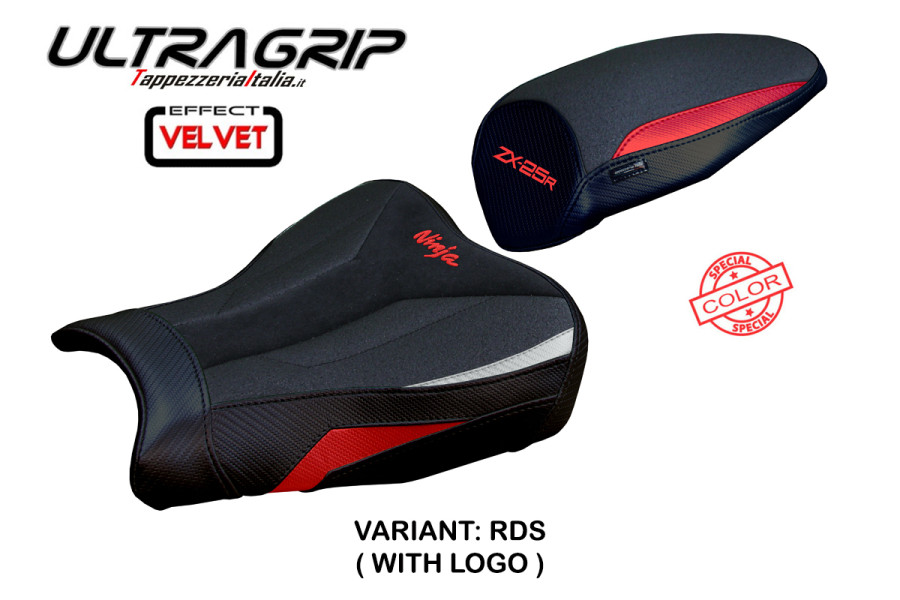 Seat cover compatible - Kawasaki Ninja ZX 25 R 2020-2026 - mod Hermes Ultragrip Velvet