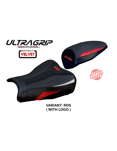 Housse de selle compatible - Kawasaki Ninja ZX 25 R  2020-2026 - mod Hermes Ultragrip Velvet