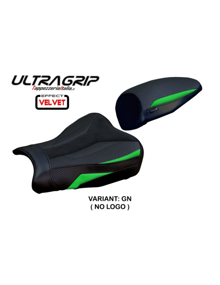 Funda de asiento compatible - Kawasaki Ninja ZX 25 R  2020-2026 - mod Hermes Ultragrip Velvet