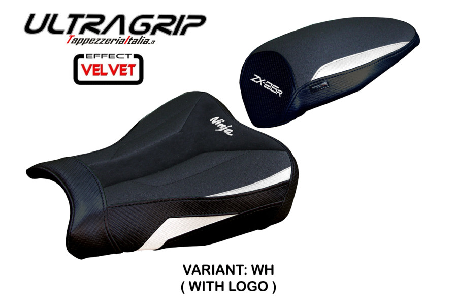 Seat cover compatible - Kawasaki Ninja ZX 25 R 2020-2026 - mod Hermes Ultragrip Velvet