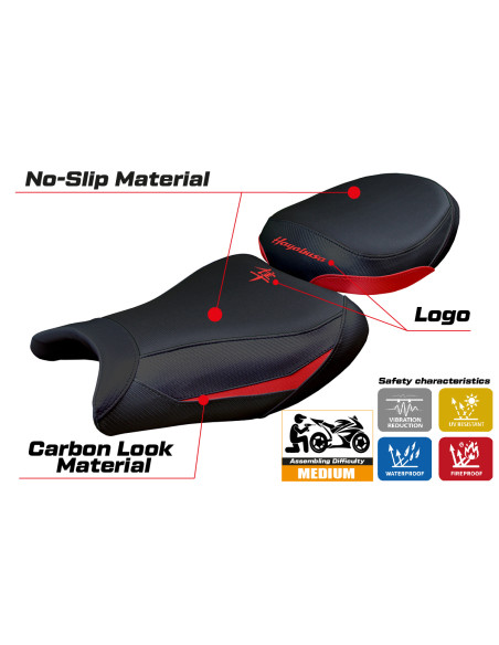 Seat cover compatible - Suzuki GSX R 1300 Hayabusa 2008 - 2020 - mod Japan