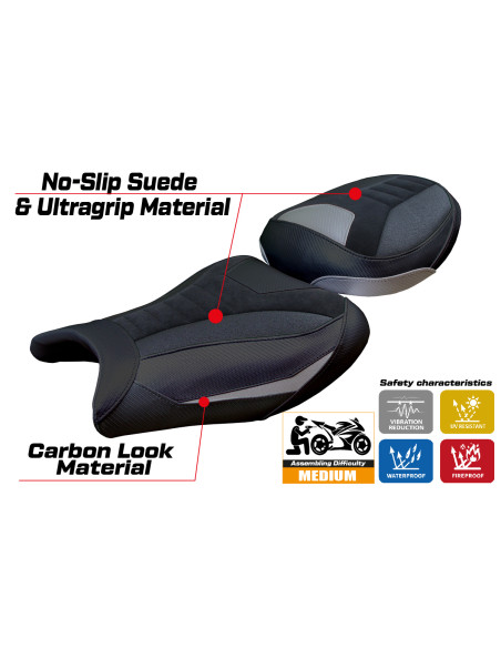 Rivestimento sella compatibile - Suzuki GSX R 1300 Hayabusa 2008 - 2020 - mod Japan Velvet Ultragrip