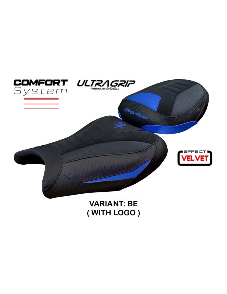 Funda de asiento compatible - Suzuki GSX R 1300 Hayabusa 2008 - 2020 - mod Japan Velvet Ultragrip Comfort System