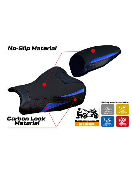 Seat cover compatible - Kawasaki Ninja ZX 4 R  2023-2025 - mod Anet