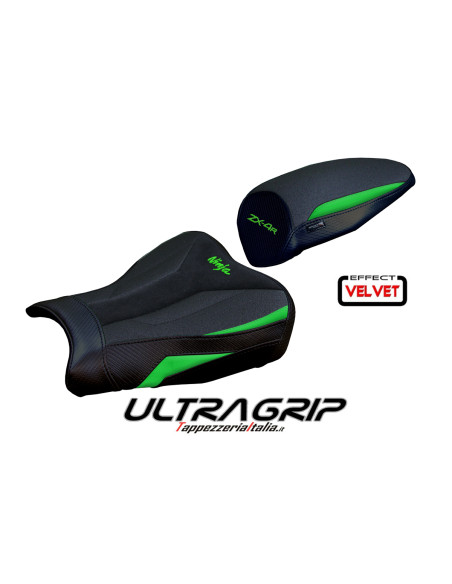 Housse de selle compatible - Kawasaki Ninja ZX 4 R  2023-2025 - mod Anet Ultragrip Velvet