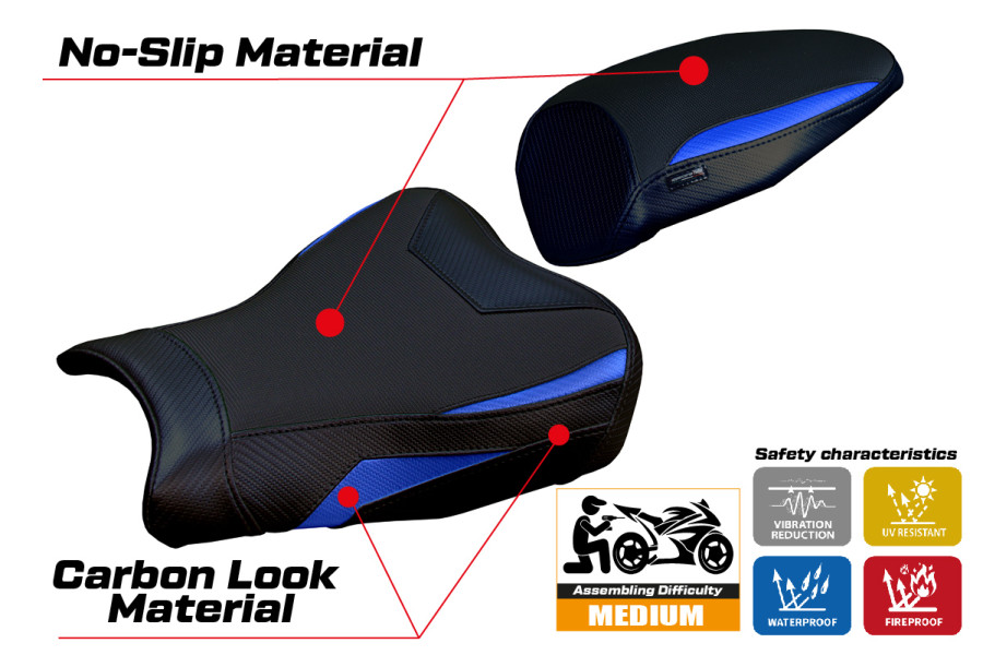 Seat cover compatible - Kawasaki Ninja ZX 4 RR  2023-2026 - mod Muzy