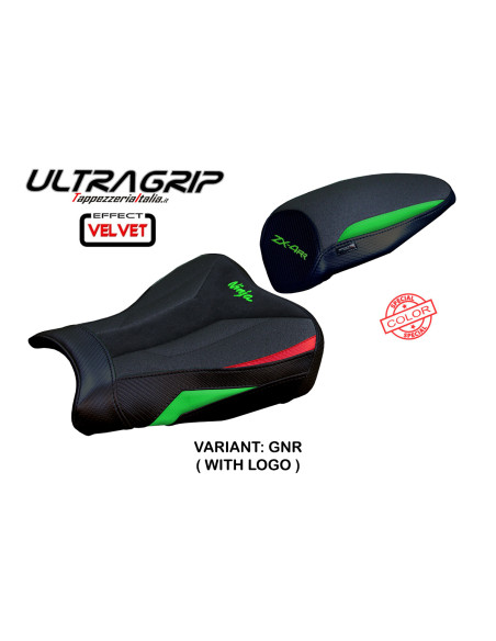 Funda de asiento compatible - Kawasaki Ninja ZX 4 RR  2023-2025 - mod Muzy Ultragrip Velvet