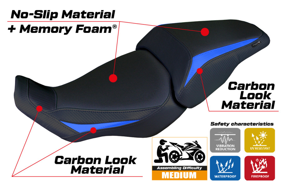 Seat cover compatible - Honda CB 300  2018-2026 - mod Kobe Comfort System